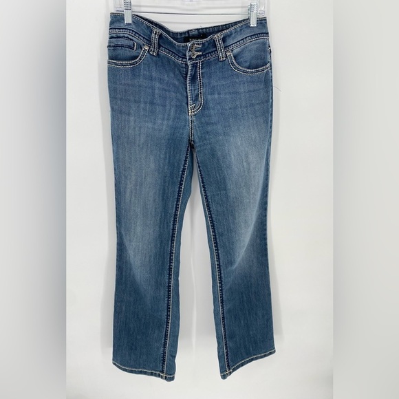 Nine West Annette bell bottom bootcut denim jeans 8/28 - Picture 1 of 7